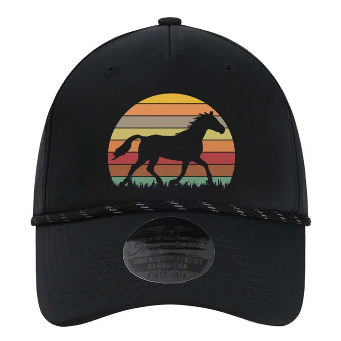 Retro Sunset Horse Performance The Dyno Cap