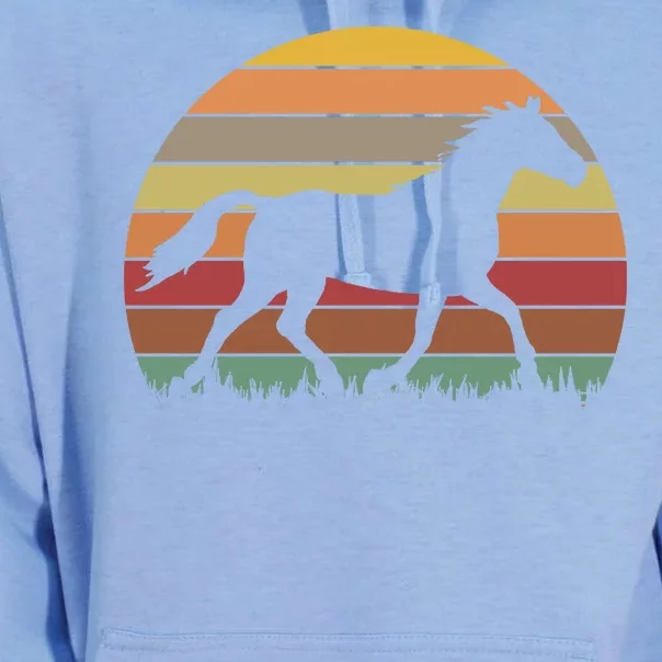 Retro Sunset Horse Unisex Surf Hoodie