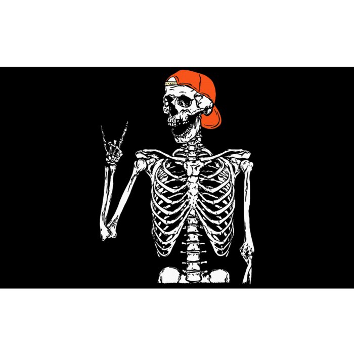 Rocker Skeleton Hand Rock On Costume Funny Halloween Gifts Bumper Sticker