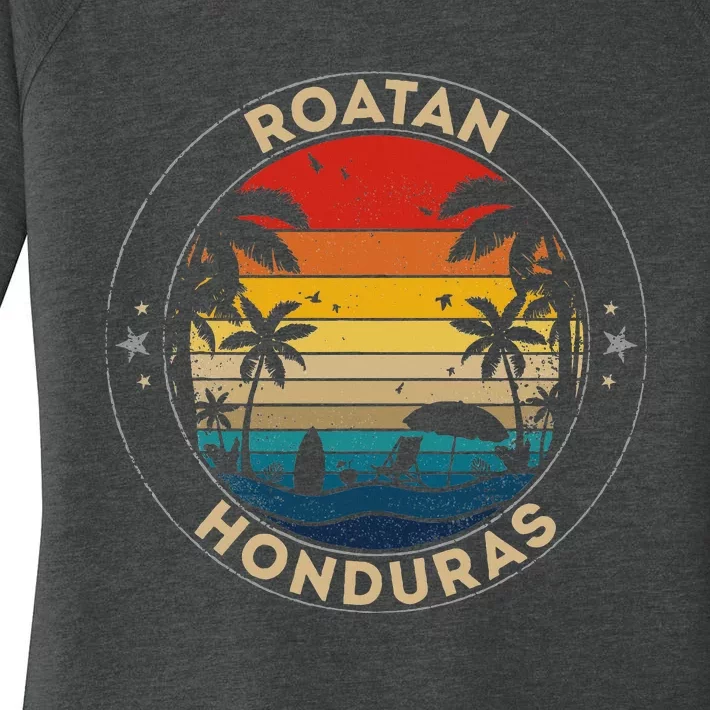 Roatan Souvenir Honduras Reminder Women's Perfect Tri Tunic Long Sleeve Shirt