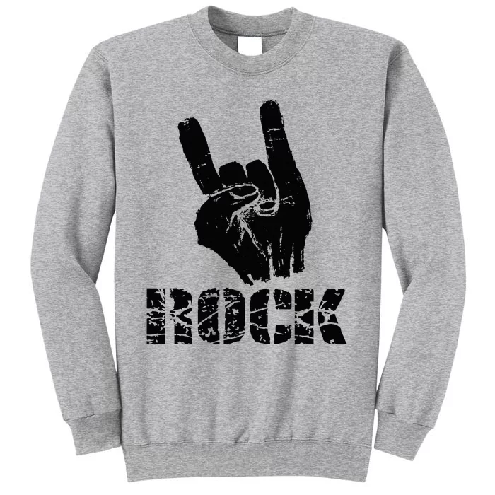 Rock Star Hand Horns Music Lover Tall Sweatshirt