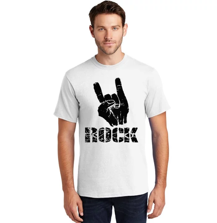 Rock Star Hand Horns Music Lover Tall T-Shirt