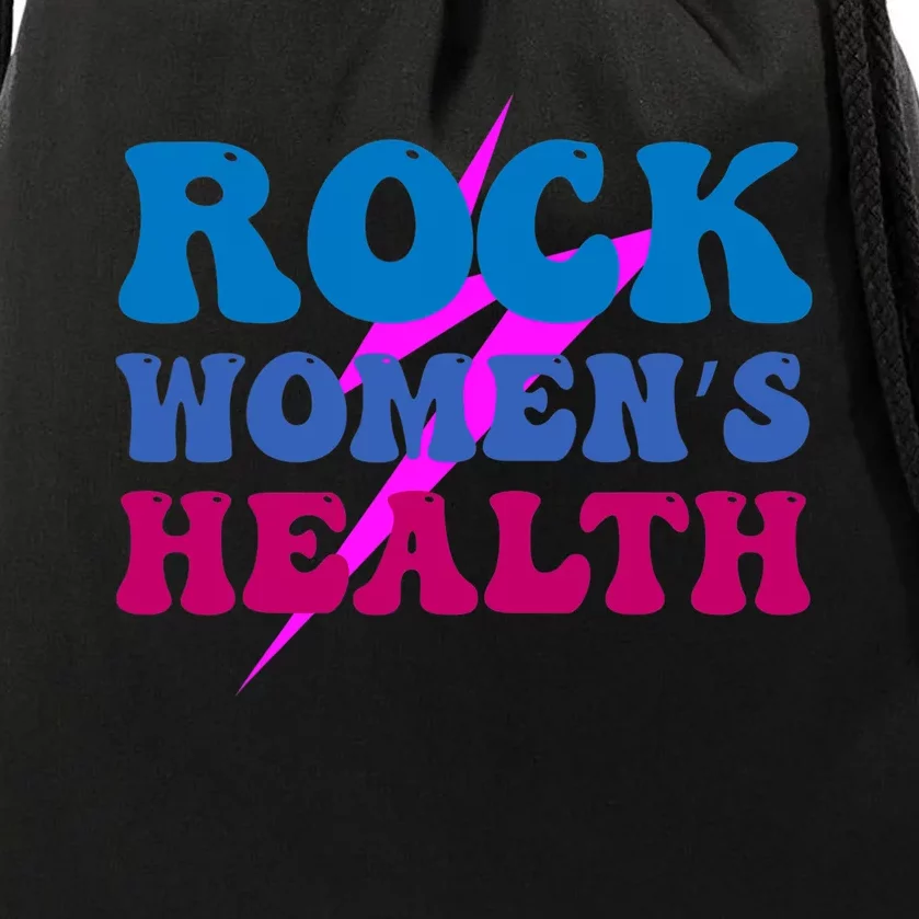 Rock 's Health Groovy Design Drawstring Bag