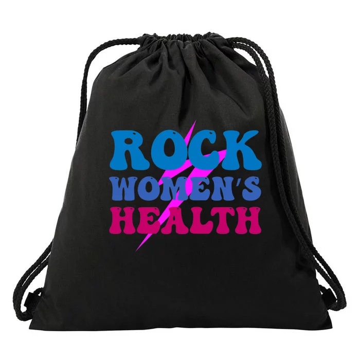 Rock 's Health Groovy Design Drawstring Bag