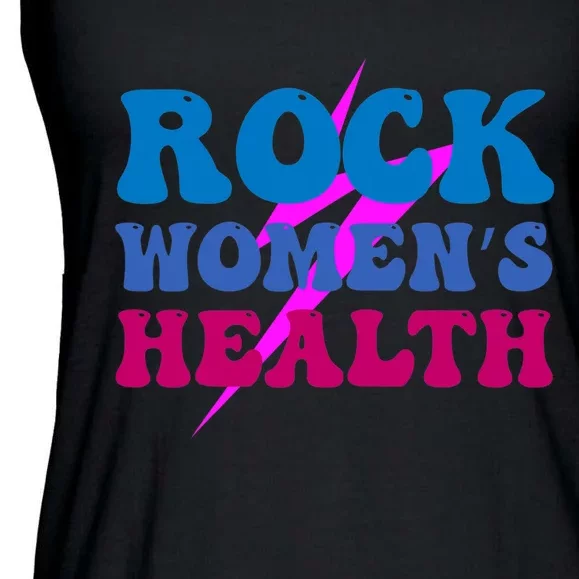 Rock 's Health Groovy Design Ladies Essential Flowy Tank