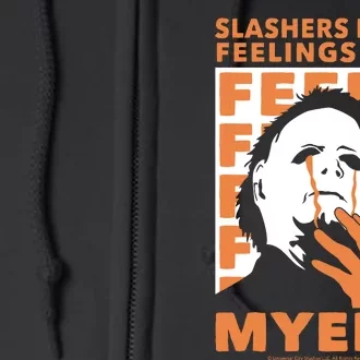 Riot Society Halloween M.I.C.H.A.E.L Myers Slashers Have Feelings Too Full Zip Hoodie