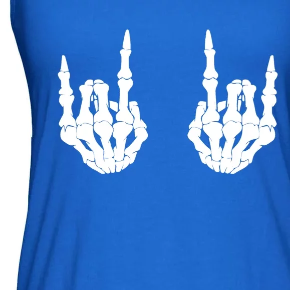 Rocker Skeleton Hands Halloween Gift Ladies Essential Flowy Tank