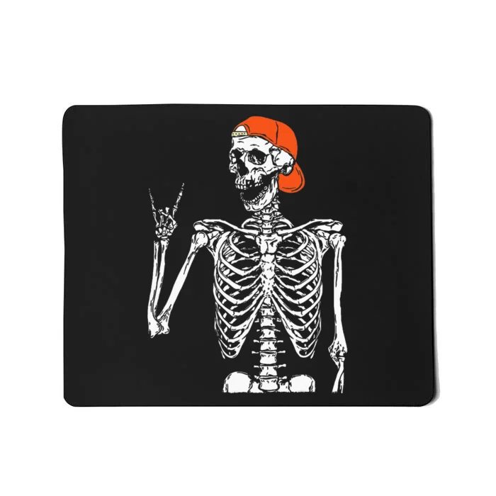 Rocker Skeleton Hand Rock On Costume Funny Halloween Gifts Mousepad