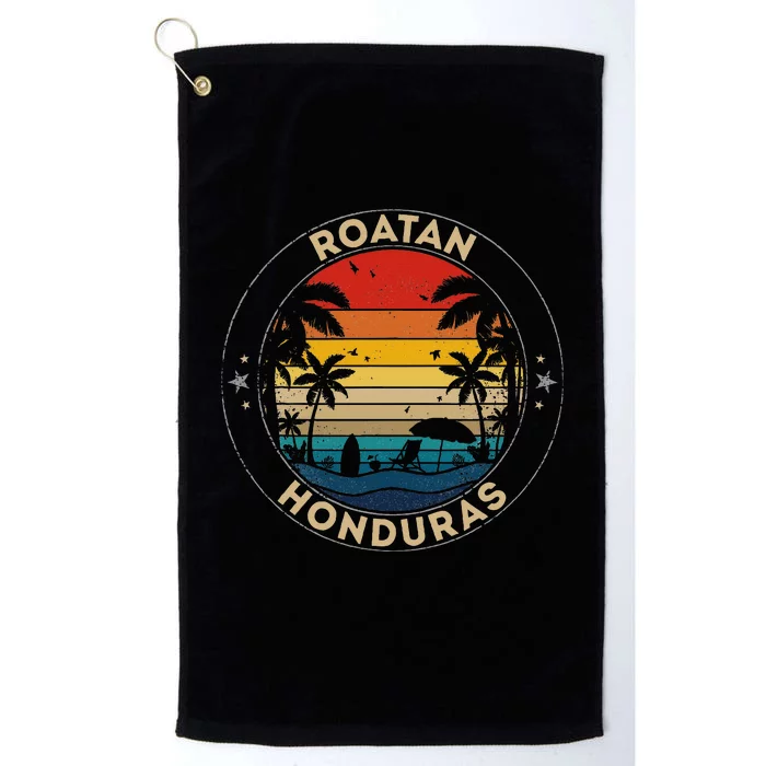 Roatan Souvenir Honduras Reminder Platinum Collection Golf Towel