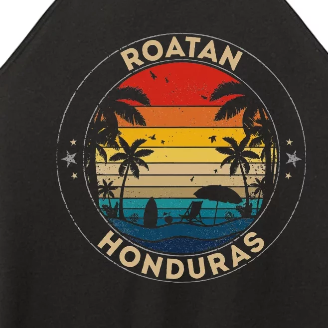 Roatan Souvenir Honduras Reminder Women’s Perfect Tri Rocker Tank