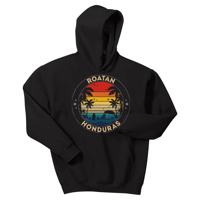 Roatan Souvenir Honduras Reminder Kids Hoodie