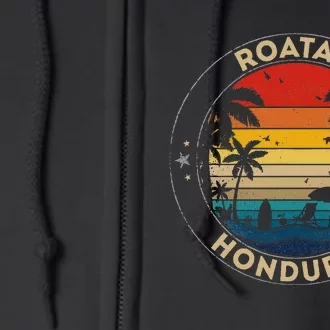 Roatan Souvenir Honduras Reminder Full Zip Hoodie