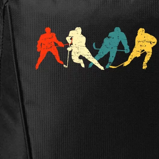 Retro Style Hockey Players City Backpack