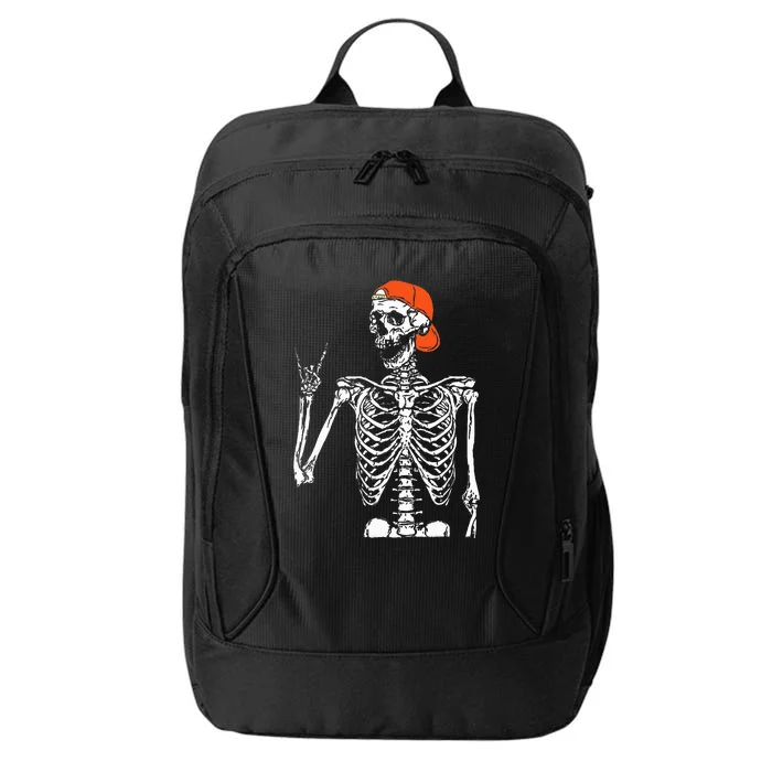 Rocker Skeleton Hand Rock On Costume City Backpack