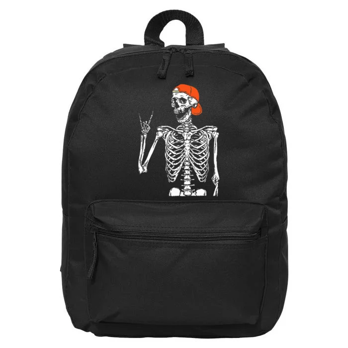 Rocker Skeleton Hand Rock On Costume 16 in Basic Backpack