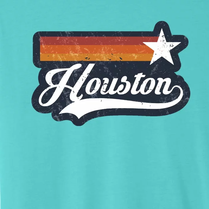 Retro Sunset Houston Texas HTown Houston ChromaSoft Performance T-Shirt