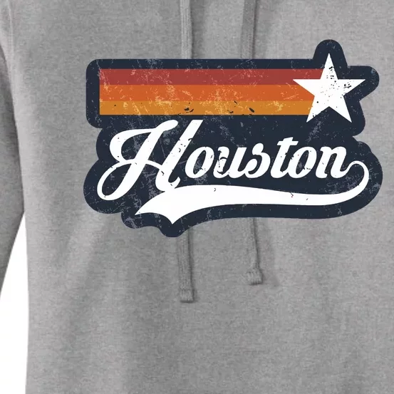 Retro Sunset Houston Texas HTown Houston Women's Pullover Hoodie