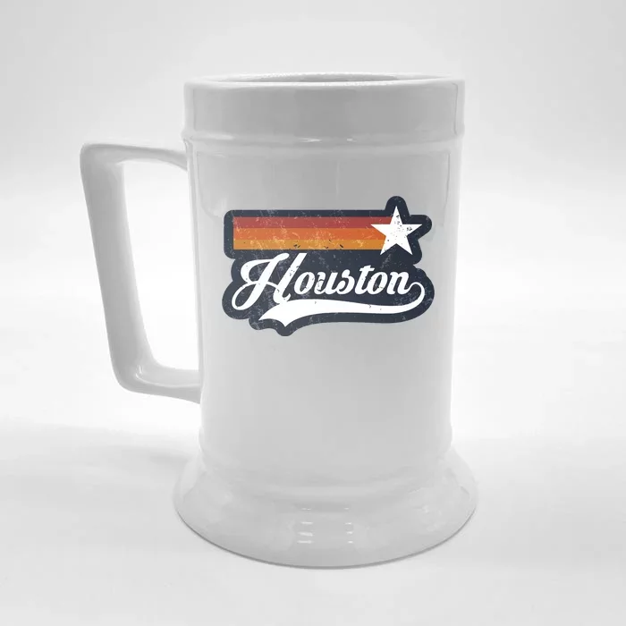 Retro Sunset Houston Texas HTown Houston Front & Back Beer Stein