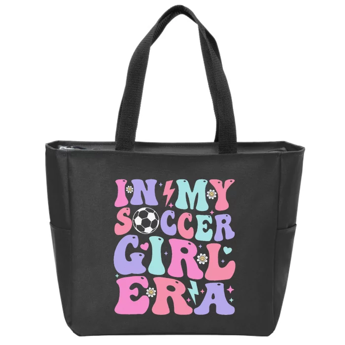 Retro Soccer In My Soccer Girl Era Gift Zip Tote Bag