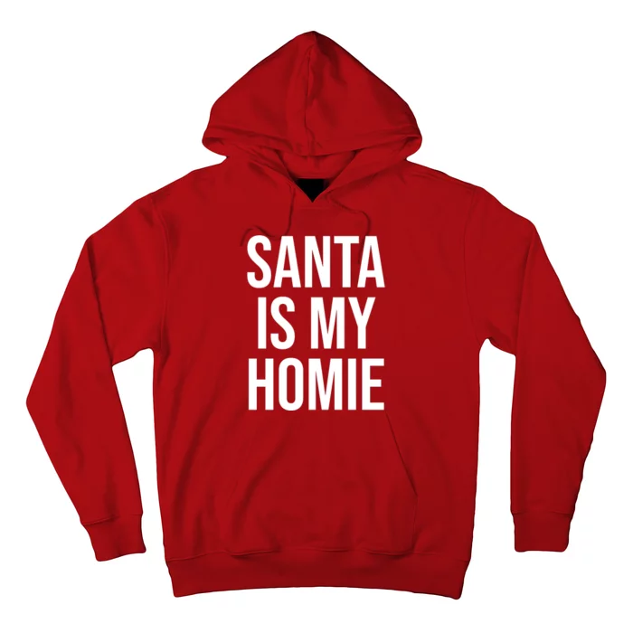 Retro Santa Is My Homie Funny Vintage Christmas Santa Claus Hoodie