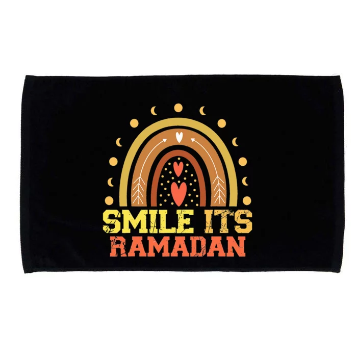 Ramadan Smile its Ramadan - Celebrating the Holy Month Microfiber Hand Towel