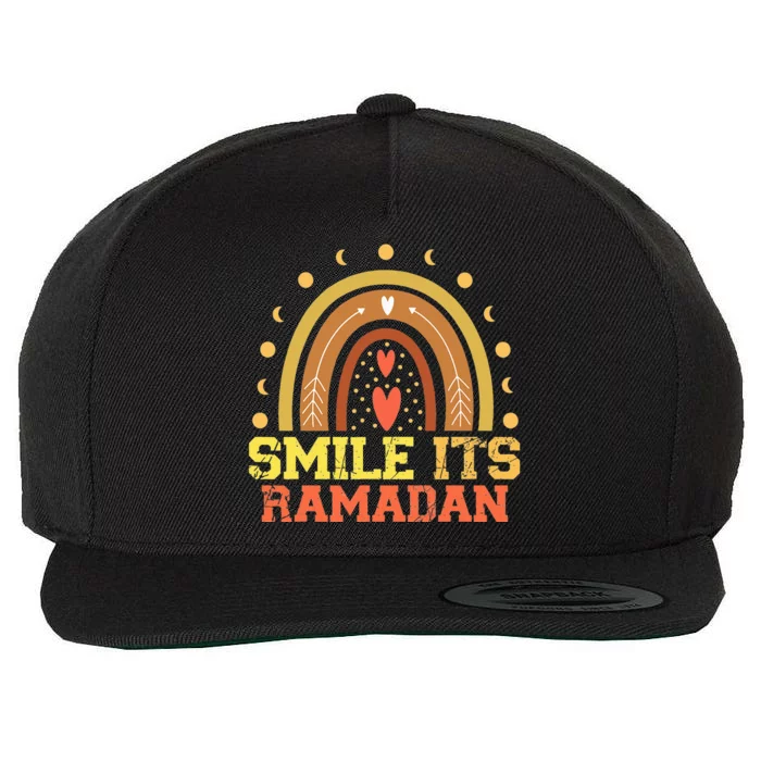 Ramadan Smile Its Ramadan Celebrating The Holy Month Wool Snapback Cap