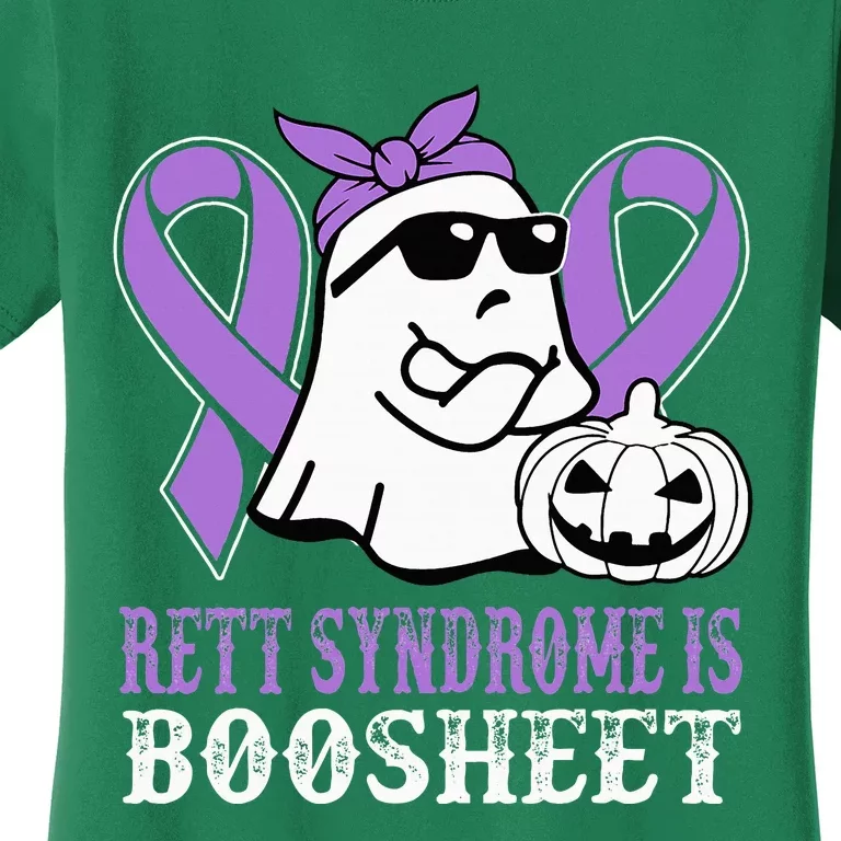 Rett Syndrome Is Boo Sheet Rett Syndrome Warrior Halloween Women's T-Shirt