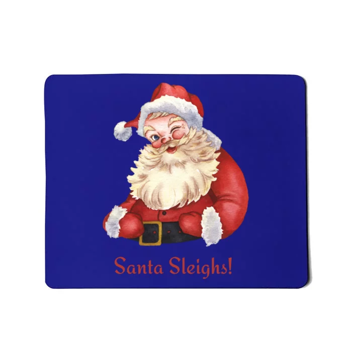 Retro Santa In Vintage Sleigh All Day Christmas Meaningful Gift Mousepad