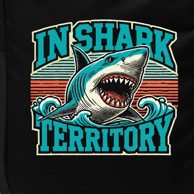 Retro Shark In Shark Territory Impact Tech Backpack