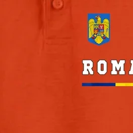 Romania Sport/Soccer Jersey Tee Flag Football Dry Zone Grid Performance Polo