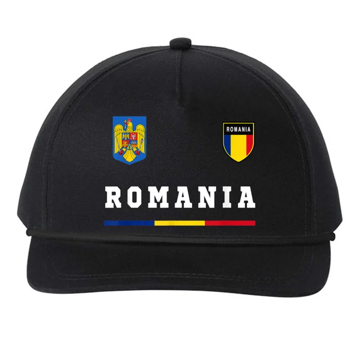 Romania Sport/Soccer Jersey Tee Flag Football Snapback Five-Panel Rope Hat