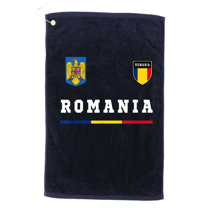 Romania Sport/Soccer Jersey Tee Flag Football Platinum Collection Golf Towel