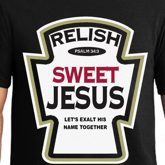 Relish Sweet Jesus Funny Christian Parody Pajama Set