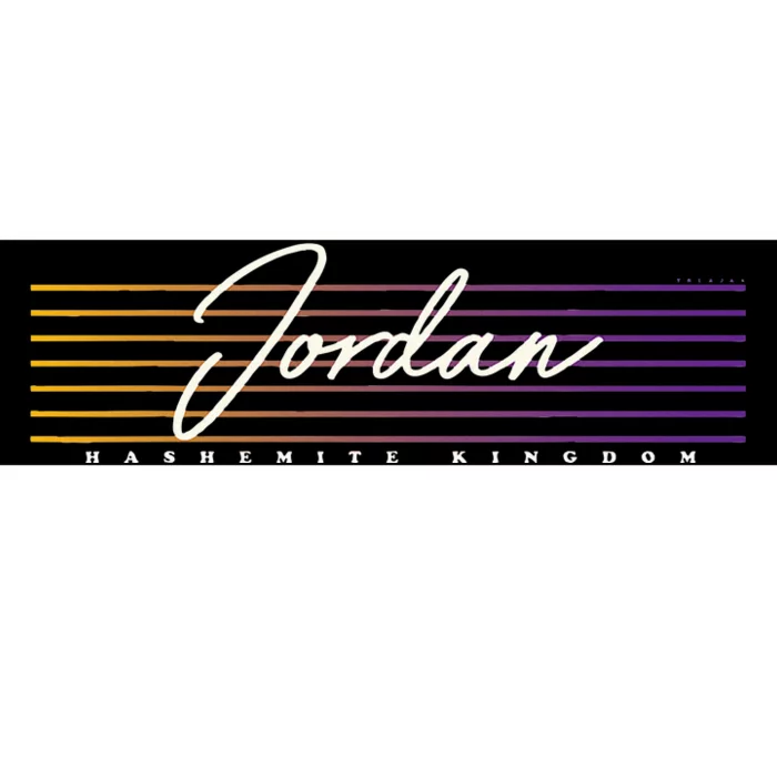 Retro Style Jordan Bumper Sticker