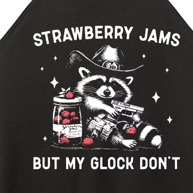 Raccoon Strawberry Jams But My Dont Funny Raccoon Women’s Perfect Tri Rocker Tank