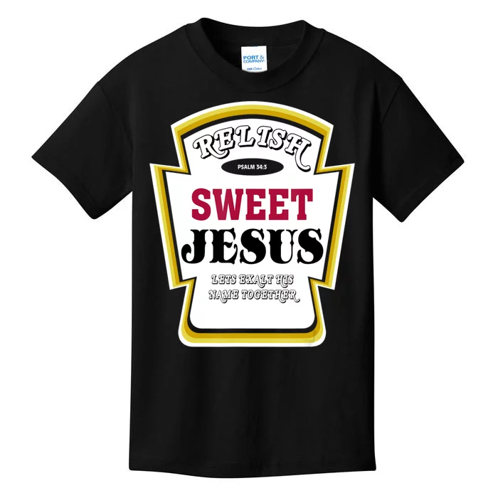 Relish Sweet Jesus Christian Parody Kids T-Shirt