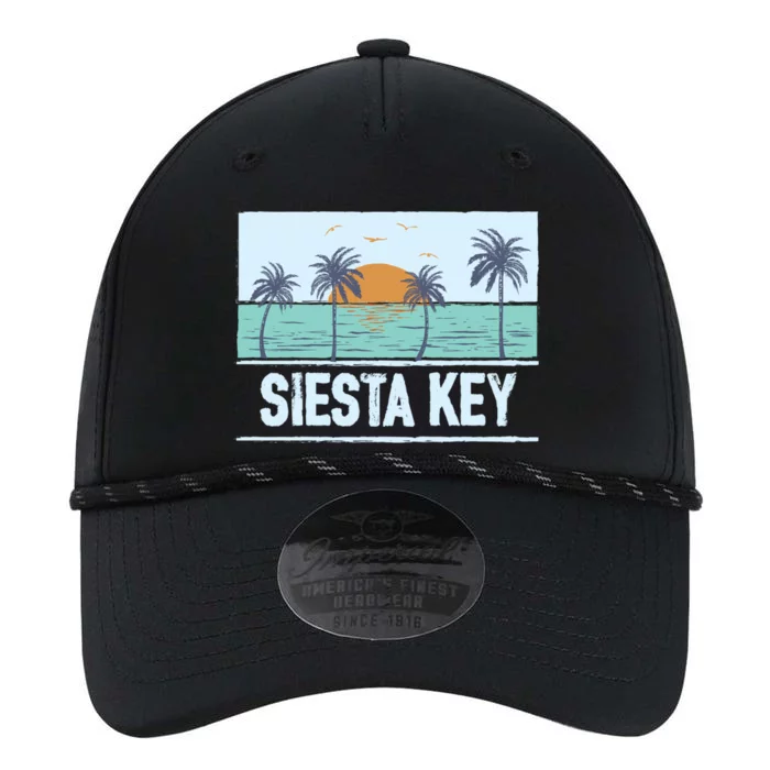 Retro Siesta Key Florida Tropical Sunset Beach Vacation Meaningful Gift Performance The Dyno Cap