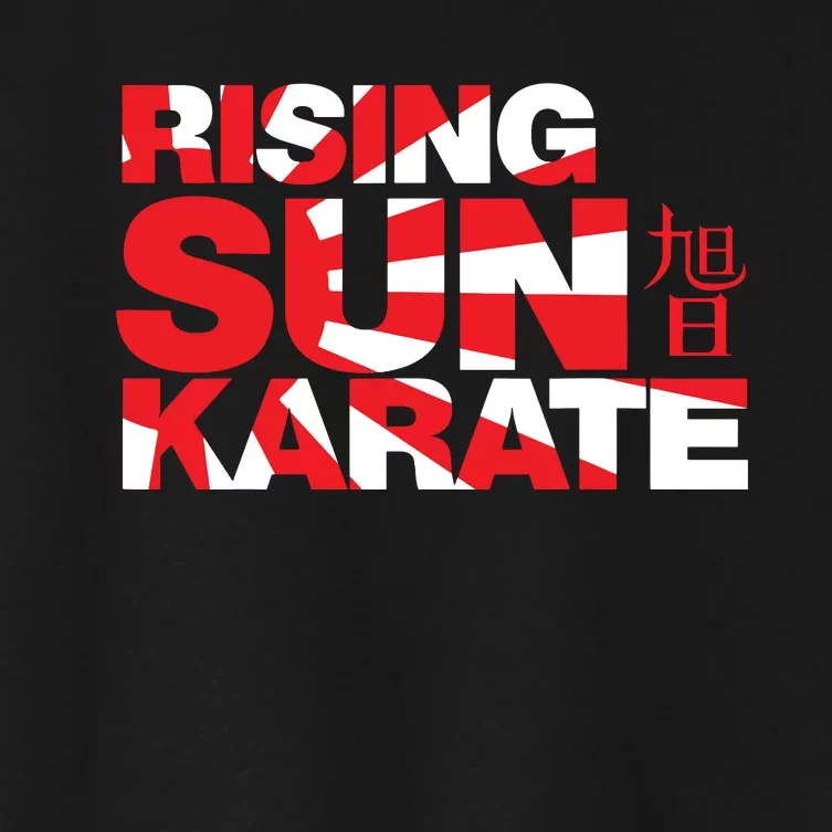 Rising Sun Karate Sunburst Women's Crop Top Tee