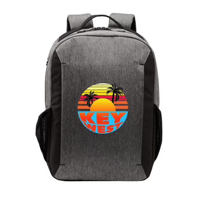 Retro Sunset Key West Florida Vector Backpack