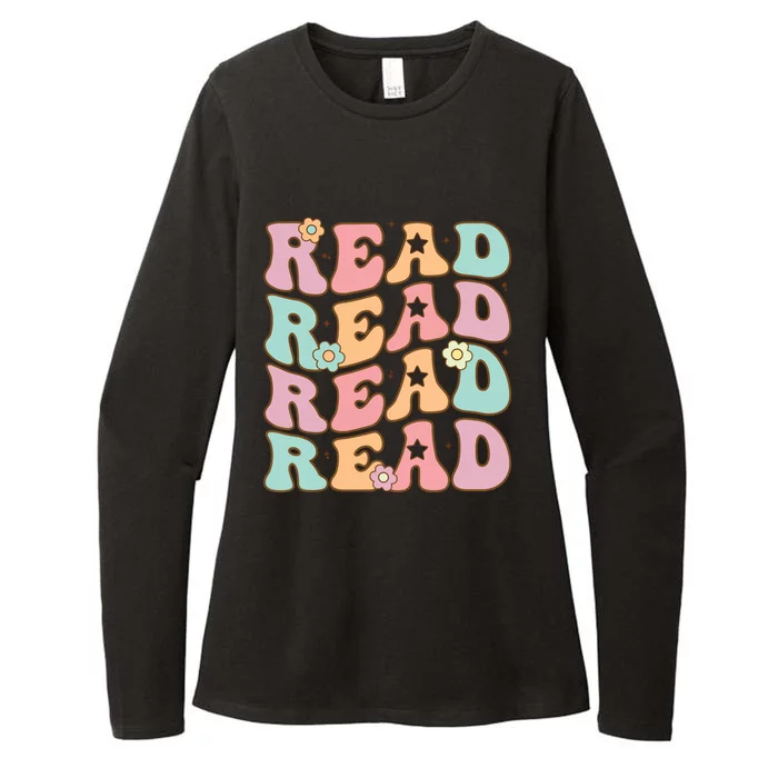 Read School Librarian Life Teacher Reading Groovy Read Womens CVC Long Sleeve Shirt