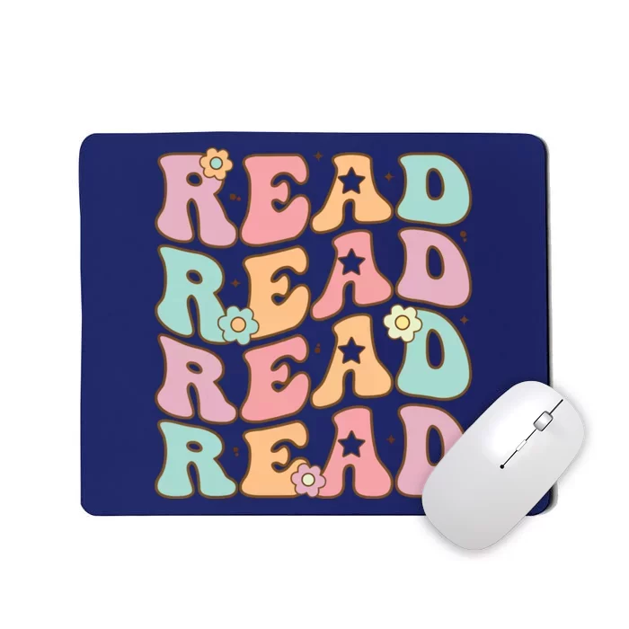 Read School Librarian Life Teacher Reading Groovy Read Mousepad