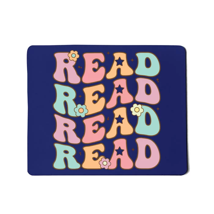 Read School Librarian Life Teacher Reading Groovy Read Mousepad