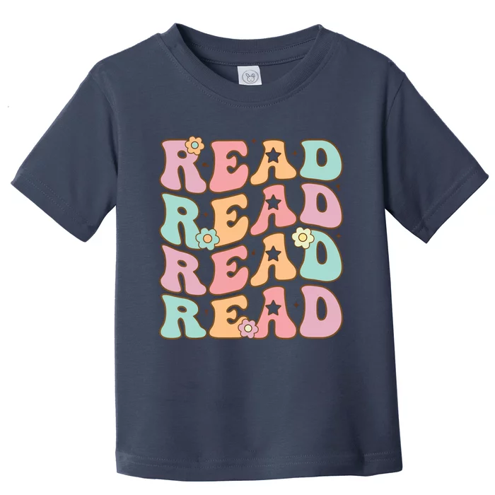 Read School Librarian Life Teacher Reading Groovy Read Toddler T-Shirt