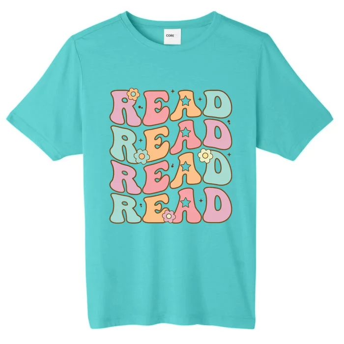 Read School Librarian Life Teacher Reading Groovy Read ChromaSoft Performance T-Shirt