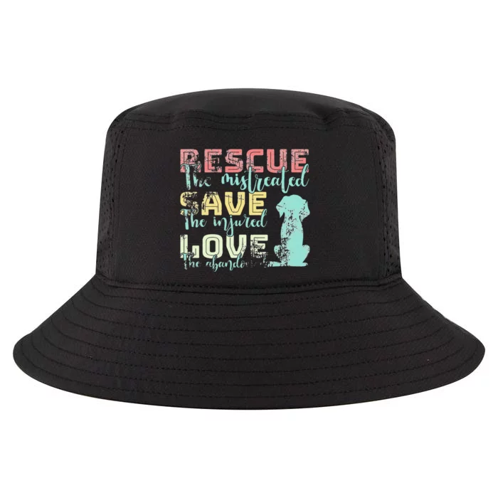 Rescue Save Love Animal Lovers Funny Rescue Cute Dog Cat Cool Comfort Performance Bucket Hat