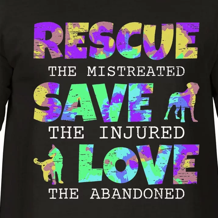 Rescue Save Love For A Animal Lover Dog Rescue Animal Rescue Comfort Colors T-Shirt