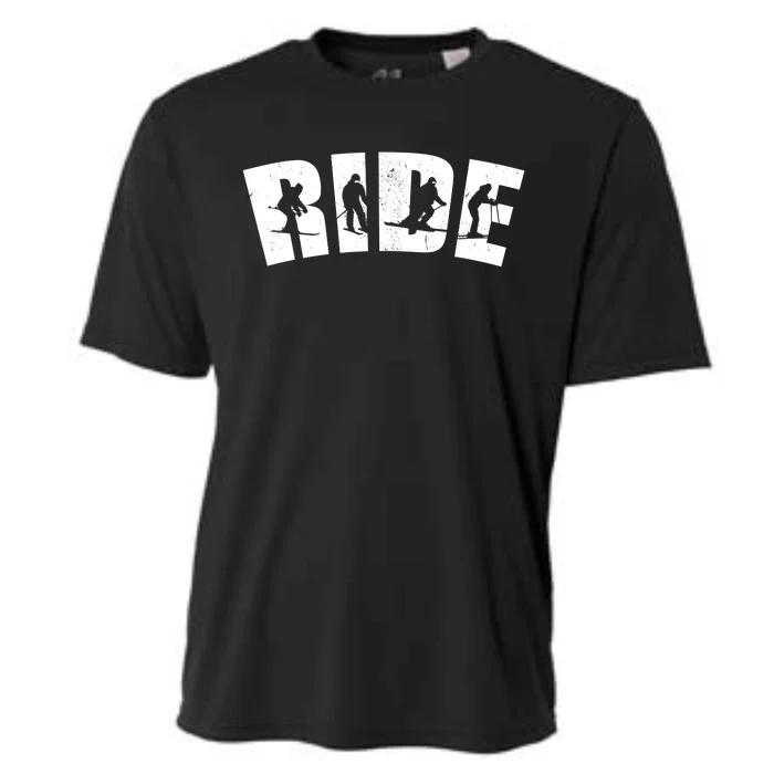 Ride Ski Lover Gift Cooling Performance Crew T-Shirt