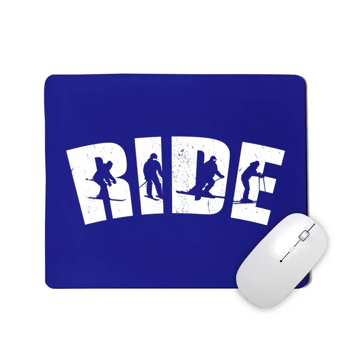 Ride Ski Lover Gift Mousepad