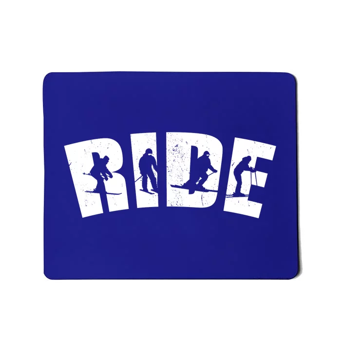 Ride Ski Lover Gift Mousepad