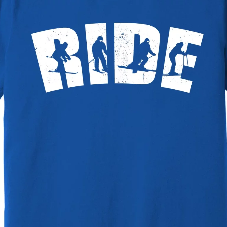 Ride Ski Lover Gift Premium T-Shirt